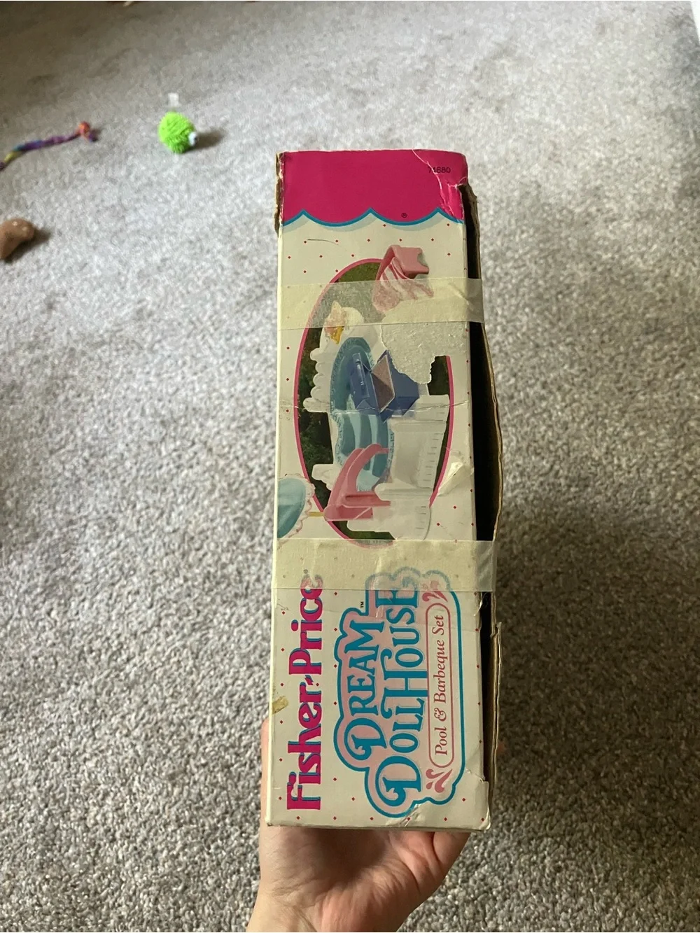 1995 Fisher Price Dream Dollhouse Pool & Barbecue Set